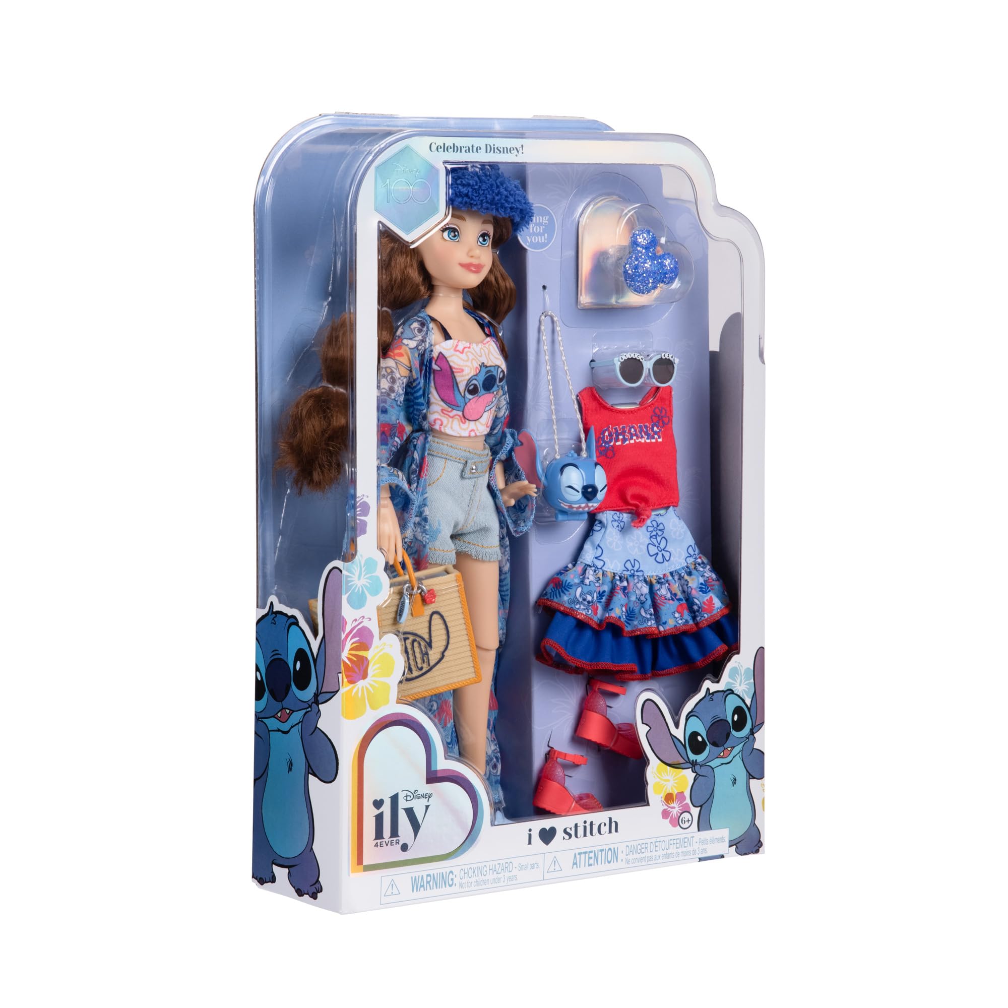 Boneca Disney Ily 4ever Disney 100 Stitch 29 Cm Com Roupas E Anel