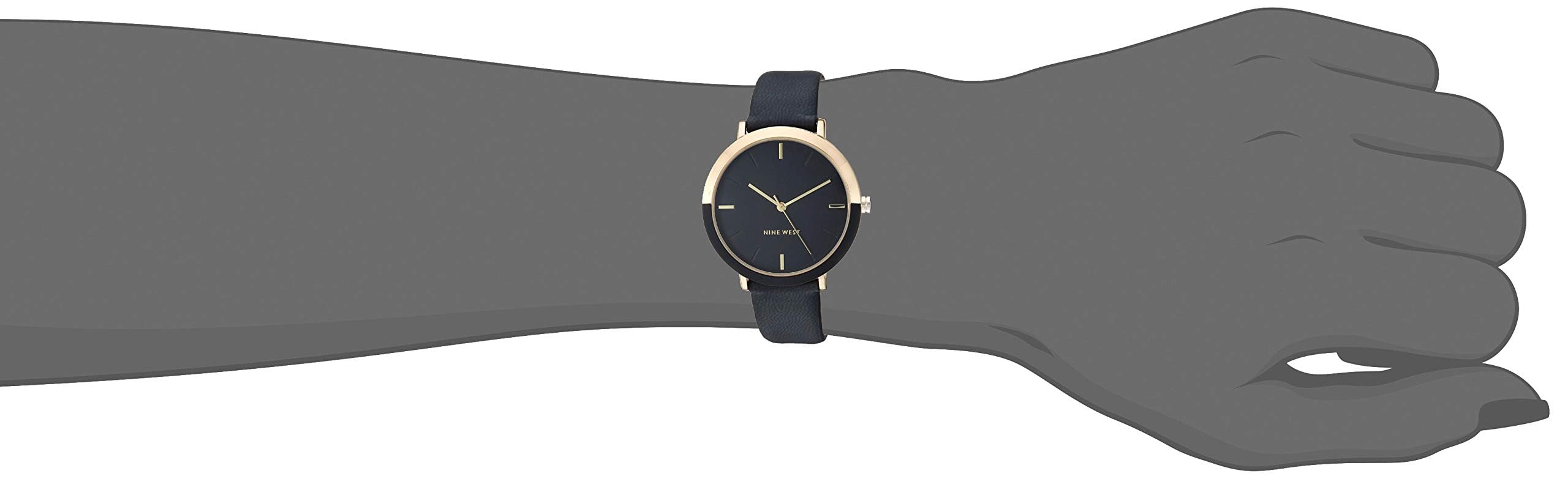 WEST. グッズ Estojo Feminino Watch Nine West Com Pulseira De 36 Mm, Mostrador