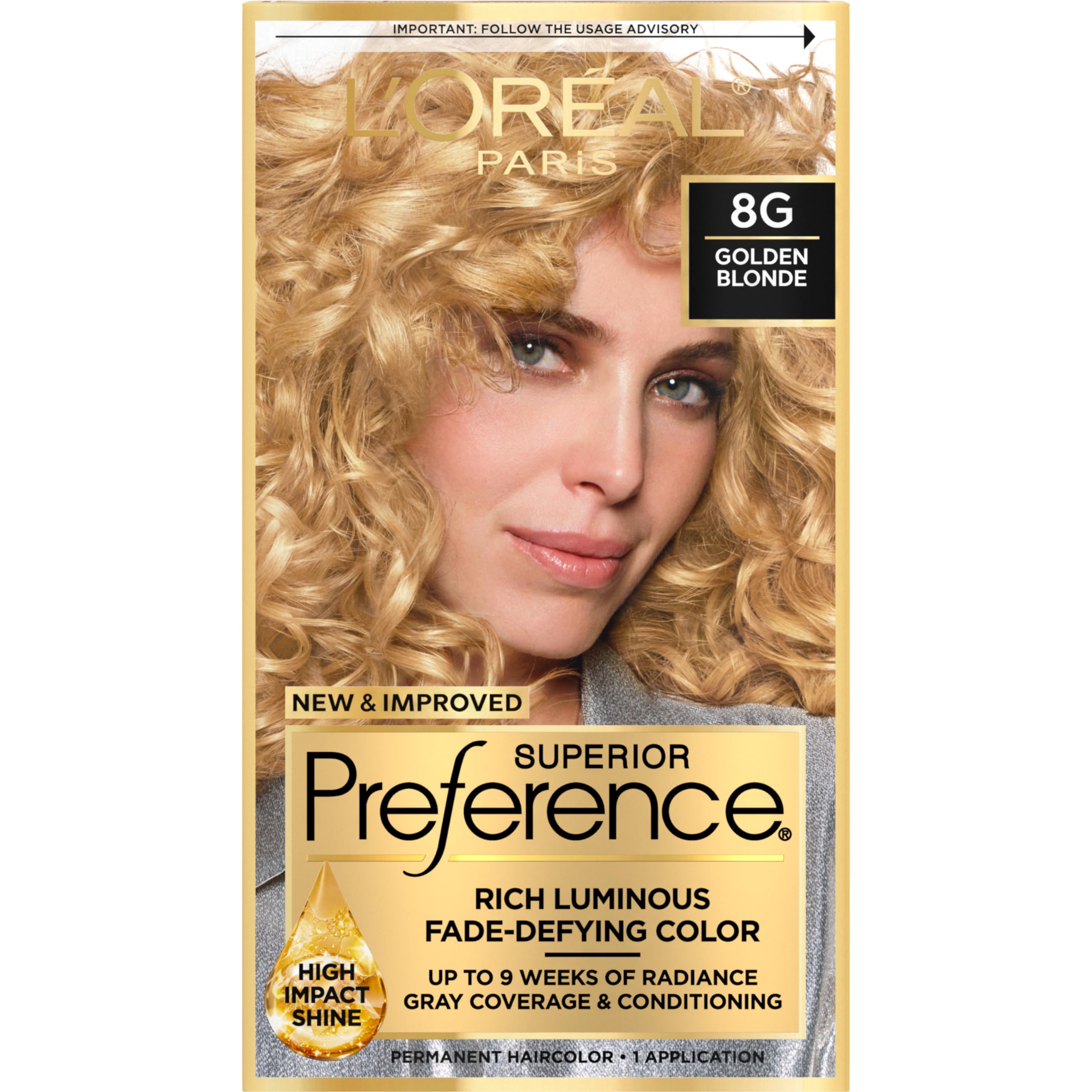 Tintura De Cabelo L'oreal Paris Superior Preference 8g Golden