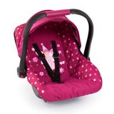 Cadeirinha De Carro Baby Doll Bayer Design Deluxe Com Dossel Rosa