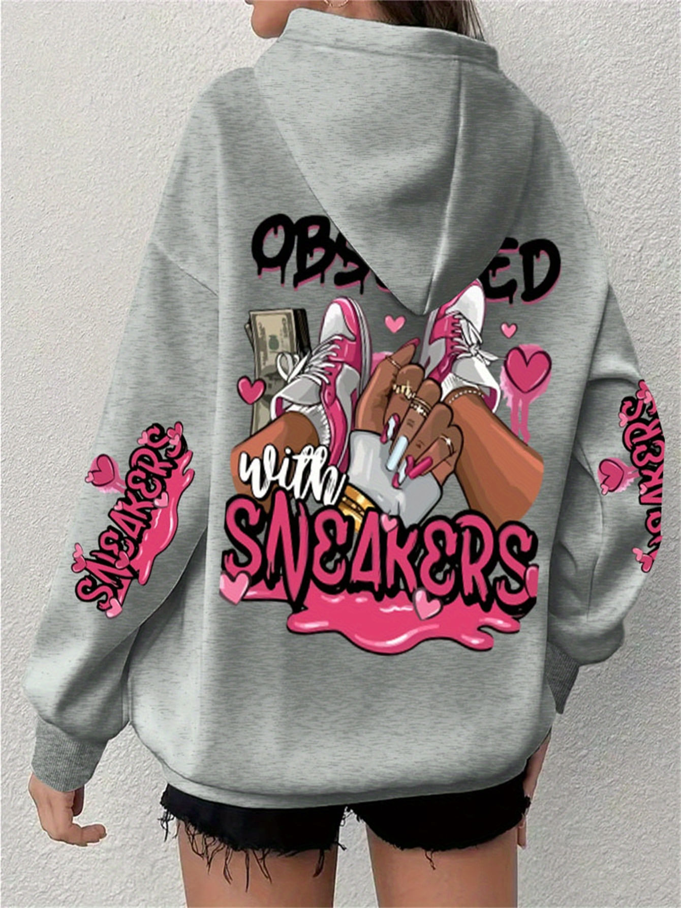 Moletom Blusão Casual Manga Longa Elashopp Cinza G5