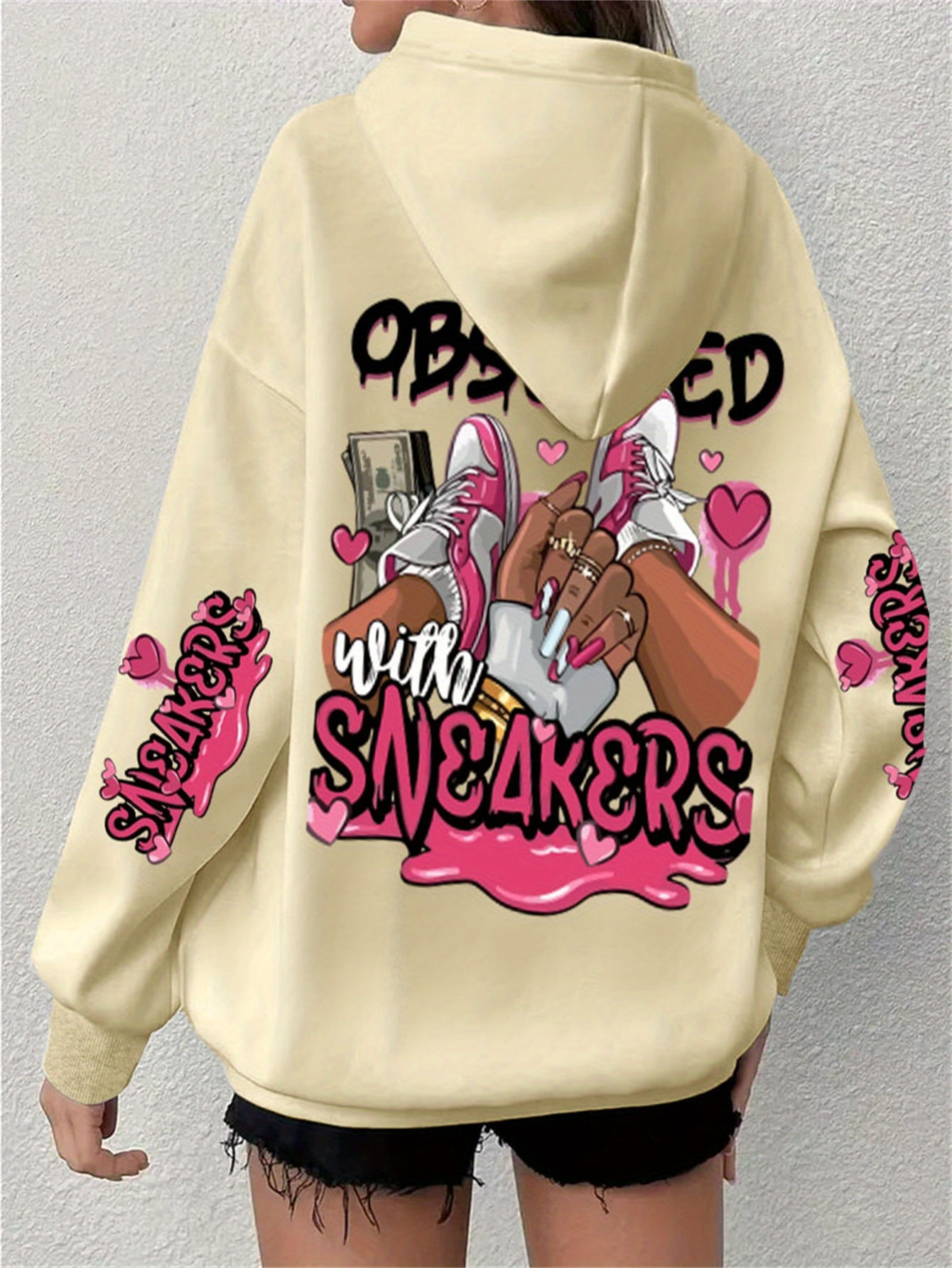 Moletom Blusão Casual Manga Longa Elashopp Bege G4