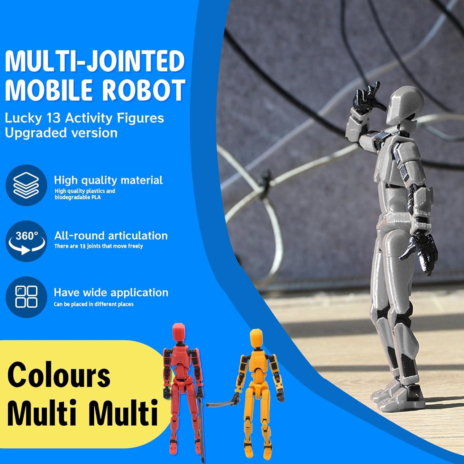Boneco De Ação Merryxd Titan 13 Dummy 13 Brinquedo Impresso Em 3d