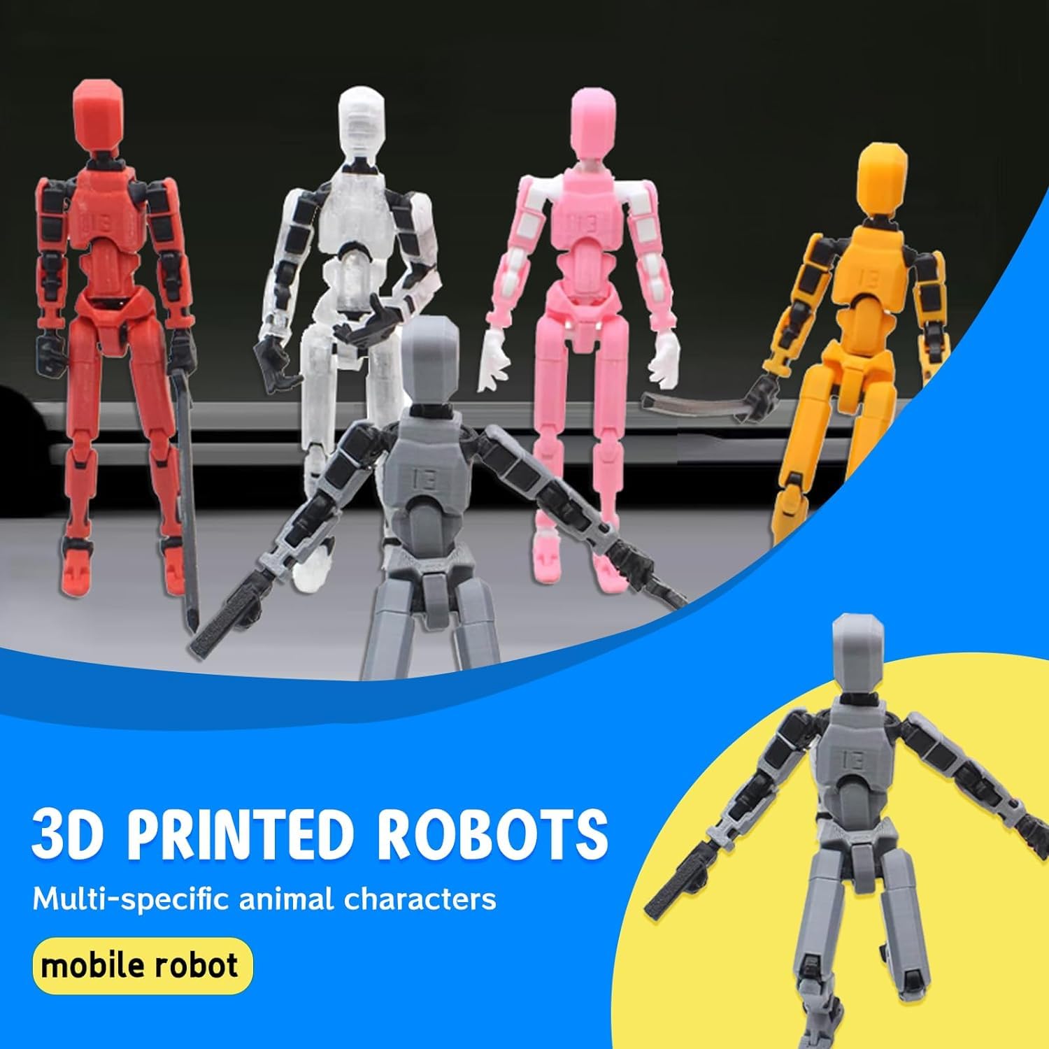 Boneco De Ação Merryxd Titan 13 Dummy 13 Brinquedo Impresso Em 3d