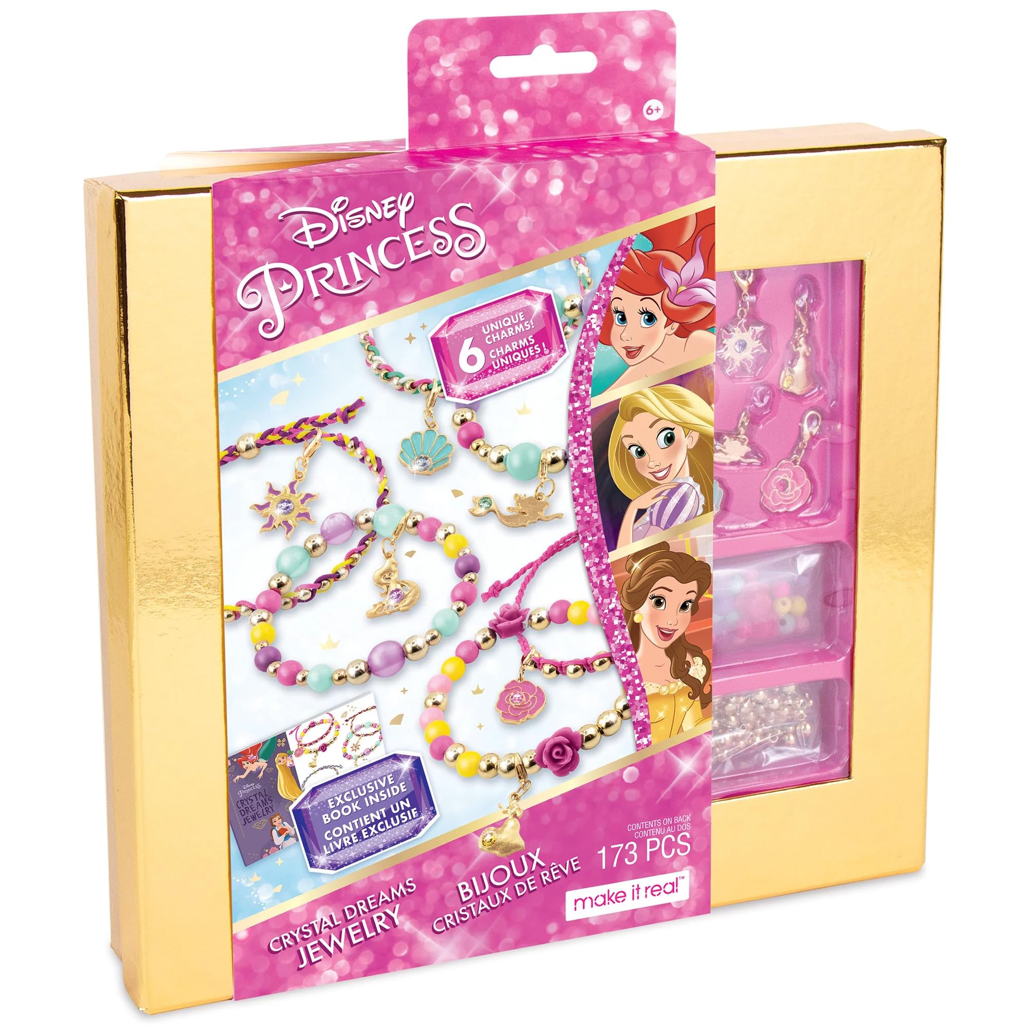 Kit De Joias Make It Real Disney Princess Crystal Dreams