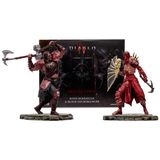 Figuras De Ação Mcfarlane Toys Diablo Iv Rend Barbarian And Blood Necromancer, 2 Unidades, Etiqueta Dourada, Escala 1:12