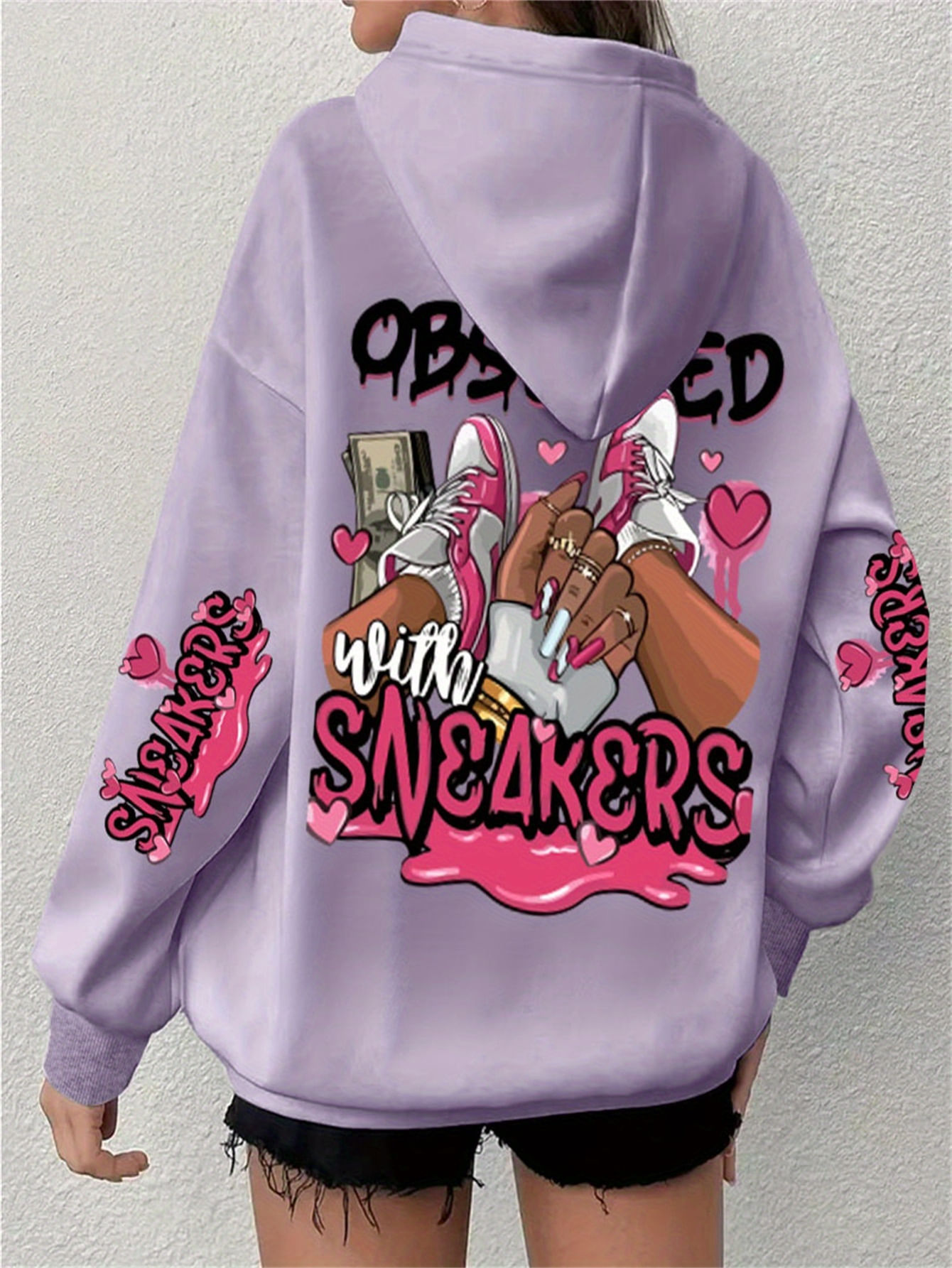 Moletom Blusão Casual Manga Longa Elashopp Roxo G5