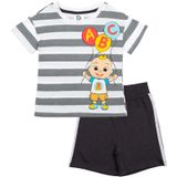 Conjunto De Roupas: Camiseta Infantil Cocomelon Jj Para Meninos Com Shorts 4t