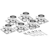 Conjunto P/ Cafezinho Tramontina Continental Inox - 18 Peças