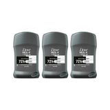 Desodorante Creme Dove Stick Masc Dry 45g - Kit C/3un