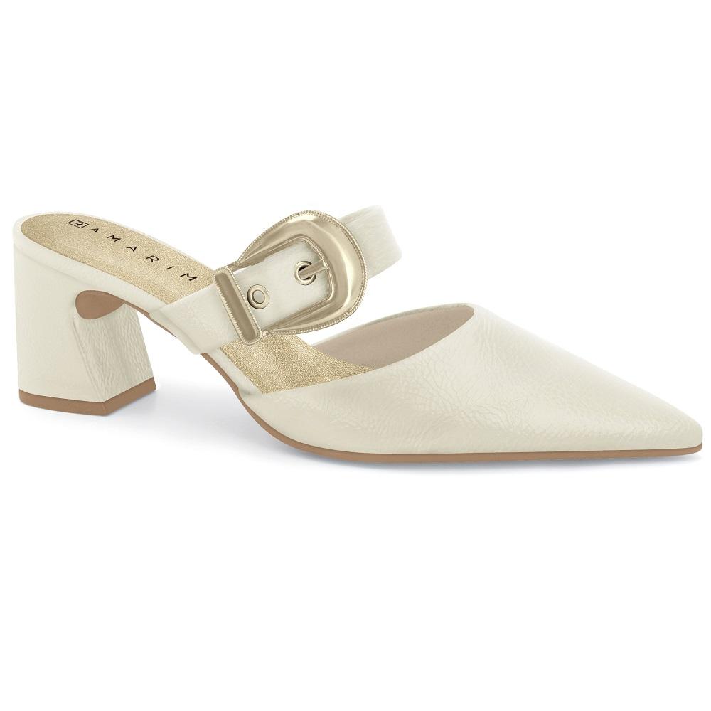 Tamanco Ramarim Verniz Ref 2516132-4 Creme 036