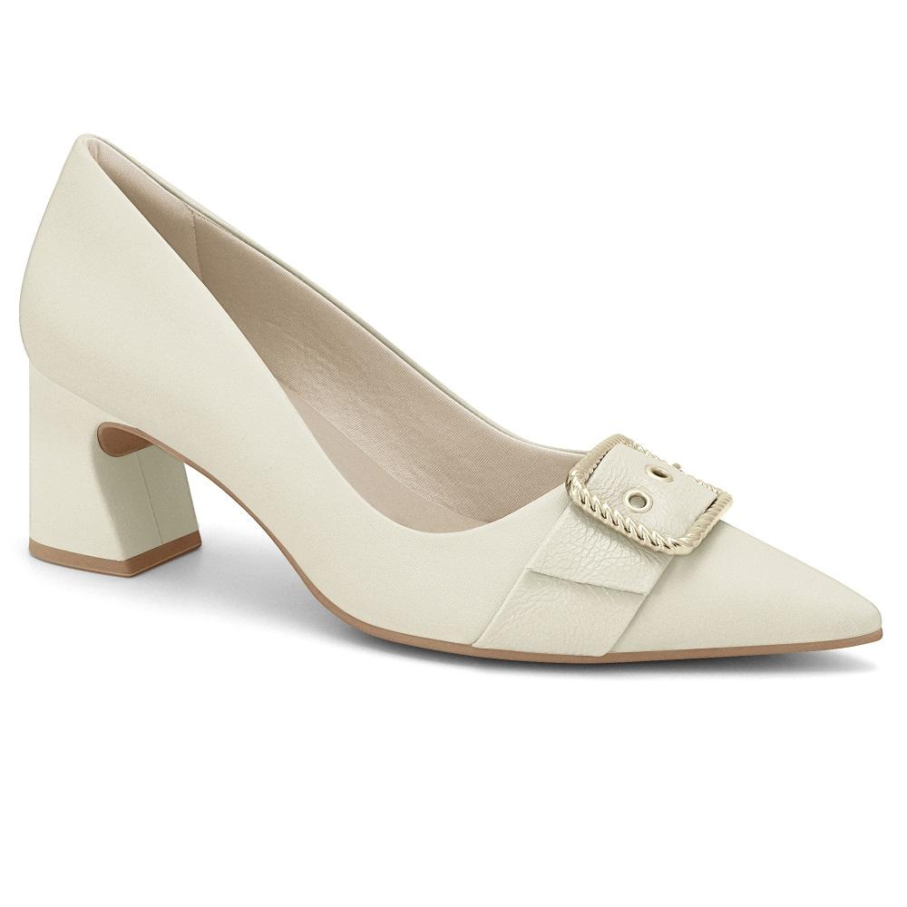 Sapato Ramarim Verniz Ref 2516101-1 Creme 039