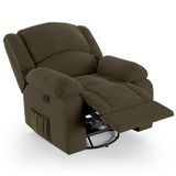 Poltrona Do Papai Reclinável Pietra Glider Giratória Fh9 Veludo Capuccino - Mpozenato