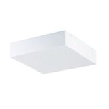 Luminária Plafon De Sobrepor Quadrado Acrílico 30x30 + Bulbo A60 11w Bq