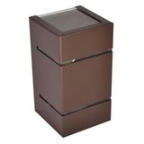 Arandela 2 Focos E 2 Frisos Retangular Soquete G9 6203 Marrom