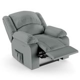 Poltrona Do Papai Reclinável Pietra Power Touch Fh9 Pu Cinza - Mpozenato