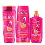 Kit Elseve Liso Dos Sonhos Liquid Hair - 3 Produtos