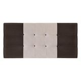 Painel Estofado Nina 164 Cm Cama Box Quarto Casal Queen Size Suede Marrom/bege