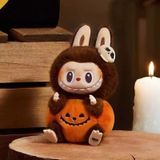 Brinquedo De Pelúcia Popmart Labubu Pumpkin Halloween 15cm