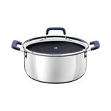 Caçarola Tramontina Romagna Aço Inox Cerâmico Black Stone 24 Cm 5,24 L