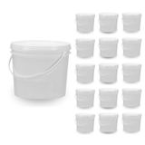 Balde Para Utensilios 1.8 Litros Branco 15 Pçs