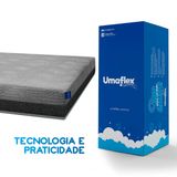 Colchão Casal Umaflex Espuma D-28 Fit Visco Cinza a Vacuo