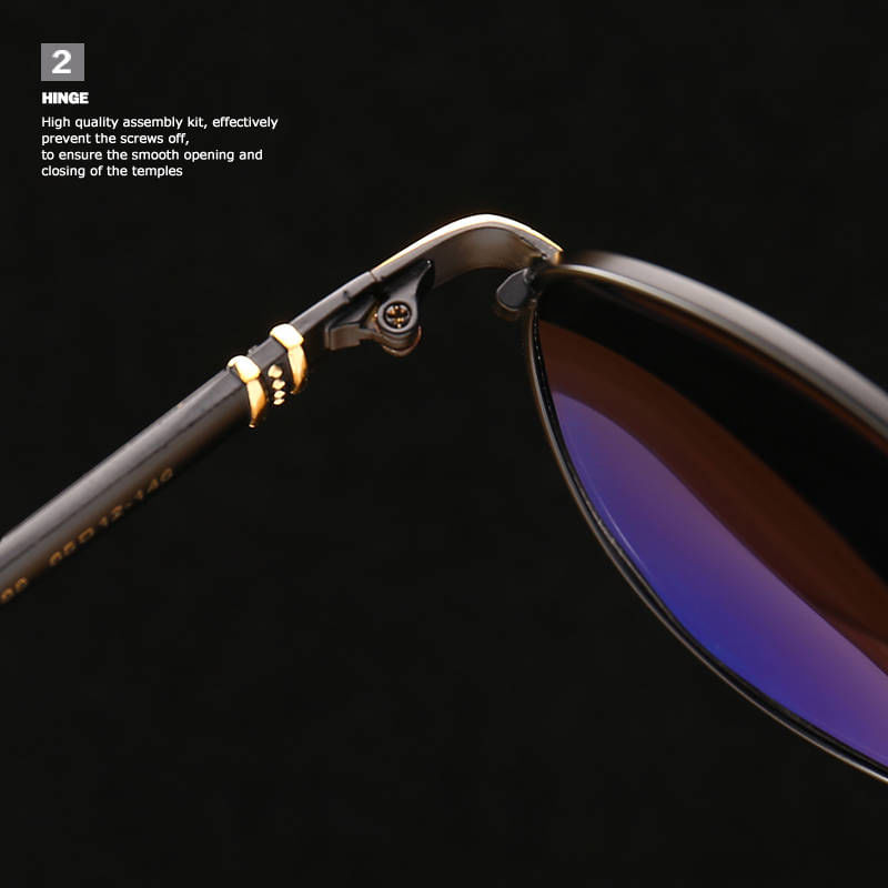 Mercedes Benz Fashion Men Vintage Alumínio Vidros Polarizados