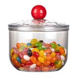 Frasco De Doces De Plástico Kekehome Clear 900 Ml Com Tampa Para Mesa De Escritório