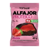 Alfajor Topway Com Proteína Moranguinho 40g - Embalagem Com 10 Unidades