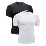 Camisa De Compressão Ksasky, Blusa Masculina De Treino De Manga Curta