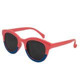 Óculos De Sol Infantil Menina Coral / Marinho Uv - Pimpolho
