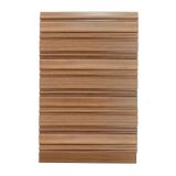 Painel Ripado De Poliestireno 12,2 Cm X 2,85 Unidades - Mogno