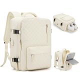 Mochila De Mão De Viagem Wonhox Impermeável Para Mulheres Bege