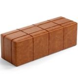 Puff Decorativo Living Sala De Estar 195 Cm Roma W01 Couríssimo Camel -lyam