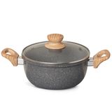 Caçarola Com Tampa 4,5l Oster Ceramica Marble Edition - Dark Grey