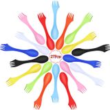 Utensílios De Acampamento Mudder Sporks Tritan Plastic 3 Em 1 27 Unidades