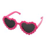 Óculos De Sol Infantil De Coração Flor Fofinho Moda Blogueirinha