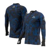 Camiseta De Pesca Masculina Premium Mar Negro Com Proteção Uv50+ Clean Black