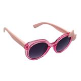 Óculos De Sol Infantil Com Lacinho Oval Degrade Moda Blogueirinha Fofinho