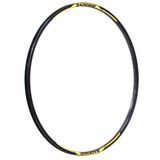 Aro Alumínio 29 32f Disco F/v Parede Dupla Preto Com Adesivo Groove Amarelo