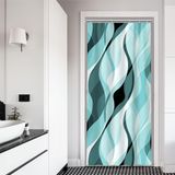 Cortina De Chuveiro Ruelvth Pequena Turquesa 90x180cm Impermeável