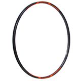 Aro Alumínio 29 32f Disco F/v Parede Dupla Preto Com Adesivo Groove Laranja