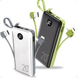 Carregador Portátil 20000mah Power Bank Celular E Tablet