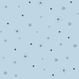 Papel De Parede Fofura Baby Estrelas Azul E Cinza Ff4040