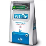 Ração Vet Life Feline Hypoallergenic Pork E Potato 2kg
