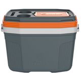 Caixa Termica Termolar 20l Cinza/laranja - C/ Porta Copos