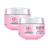 Kit 2 Creme De Tratamento Elseve Glycolic Gloss L&#39;oréal Paris Antiporosidade 300g