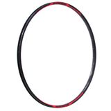 Aro Alumínio 29 32f Disco F/v Parede Dupla Preto Com Adesivo Groove Vermelho