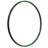 Aro Alumínio 29 32f Disco F/v Parede Dupla Preto Com Adesivo Groove Verde