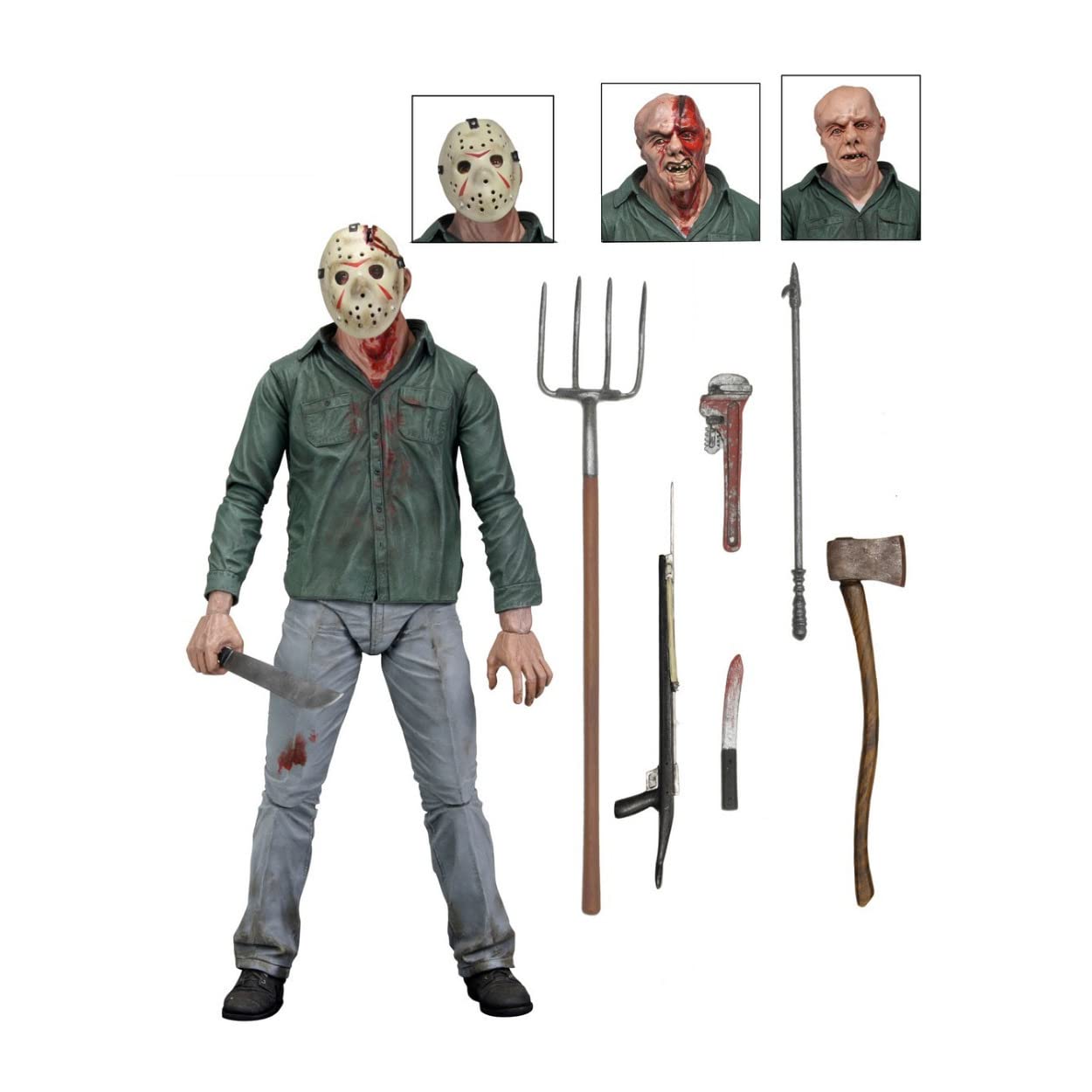 Boneco De Ação Neca Friday The 13th Part 3 Jason 18cm